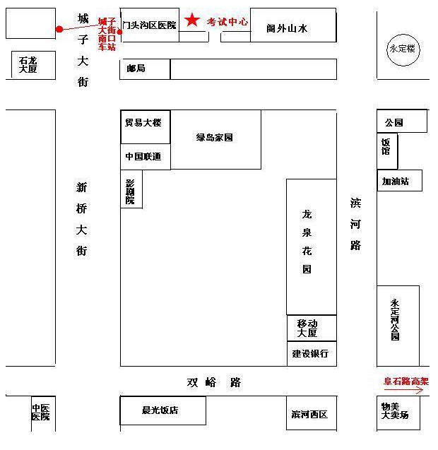 北京门头沟考试中心地址