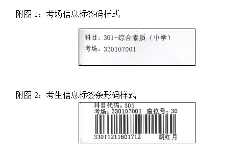 考场条形码