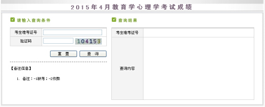 新疆2015年上半年教师资格证考试成绩查询入口